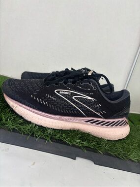 Brooks Glycerin 19 Womens Size 8.5 Black Pink Running Shoes 1203441B074